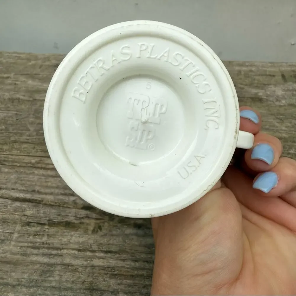 Vintage Chicago Cubs MLB Trip Sip Coffee Cup Bob Evans Promo Plastic